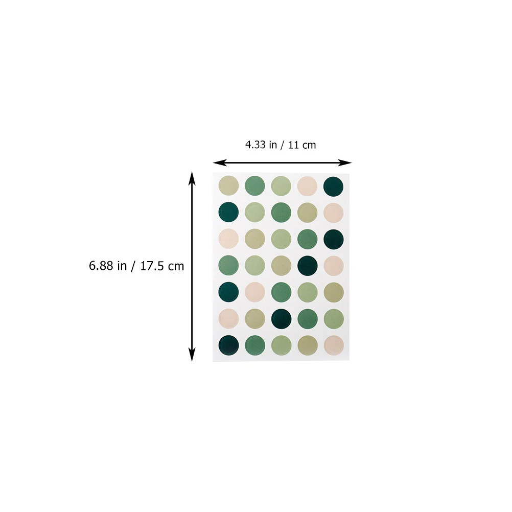 20 Sheets Stickers Translucent Circle Labels for Journal Scrapbook Album Gift Wrapping Seal Decals Diary Stickers