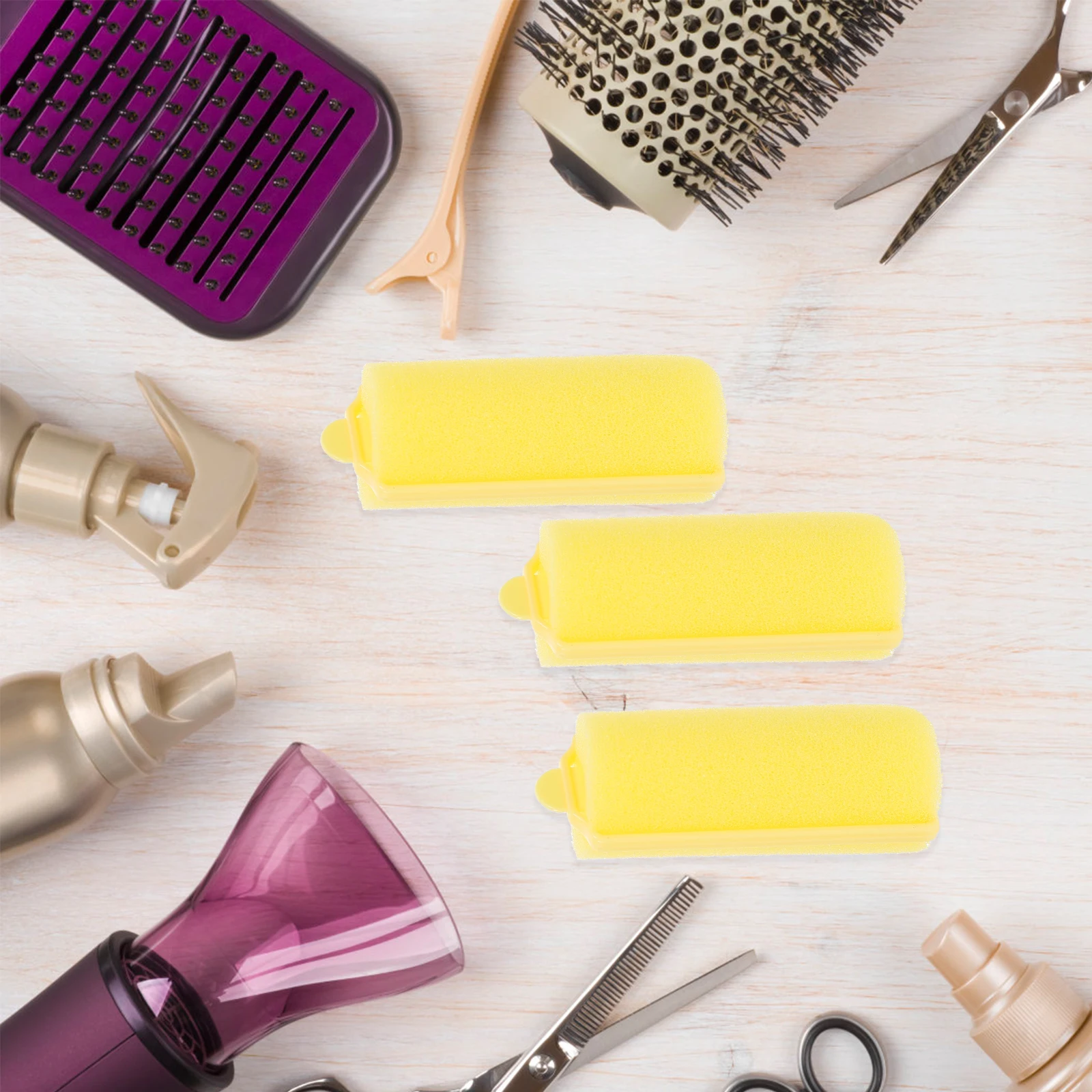 

24pcs Sponge Hair Curler Retro Air Bangs Roller Lightweight Diy Hair Styling Tool Smooth Edge Hairdressing Roller For