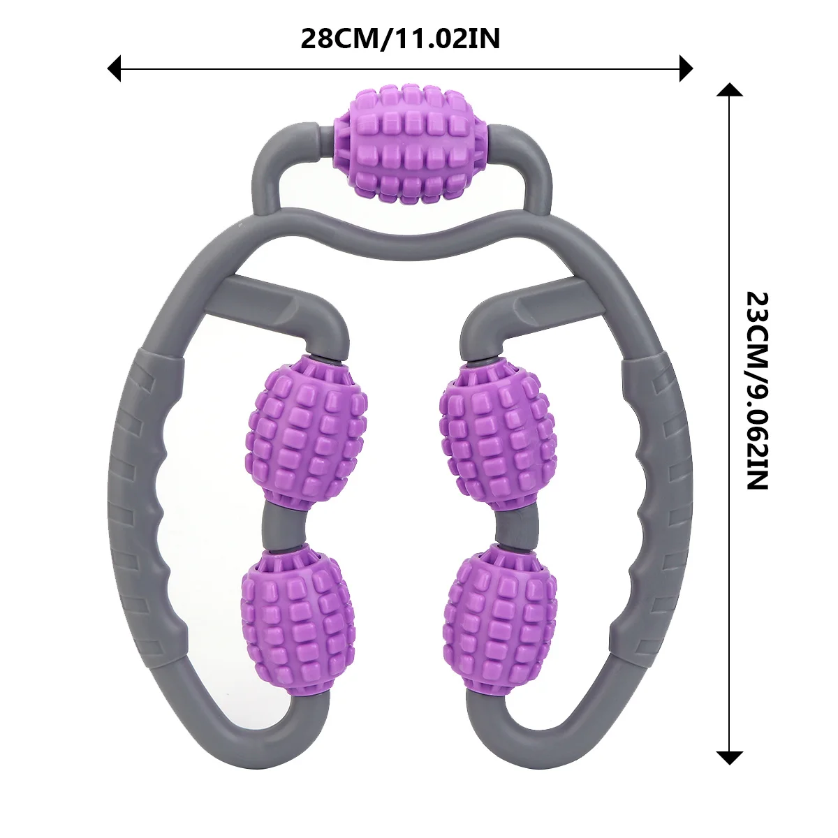

Фиолетовый регулируемый ролик для релаксации мышц ног, нескользящая ручка для фитнеса, массажер для ног, роликовая массажная палочка