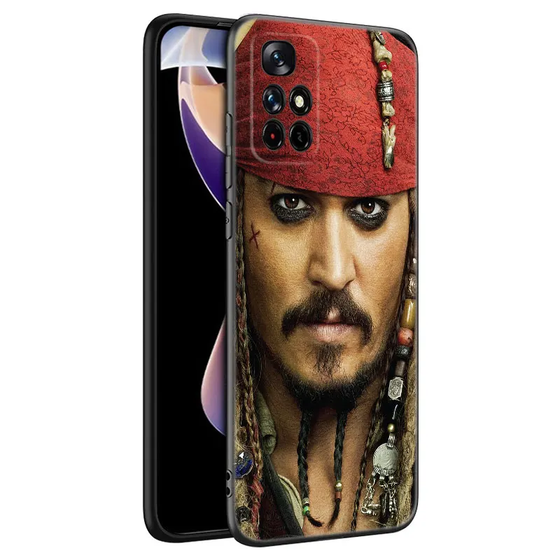 Johnny Depp Black Silicone Phone Case For Xiaomi Redmi Note 9 10 11 12 13 Pro Plus 11S 4G 11T 5G 9S 10S 12S