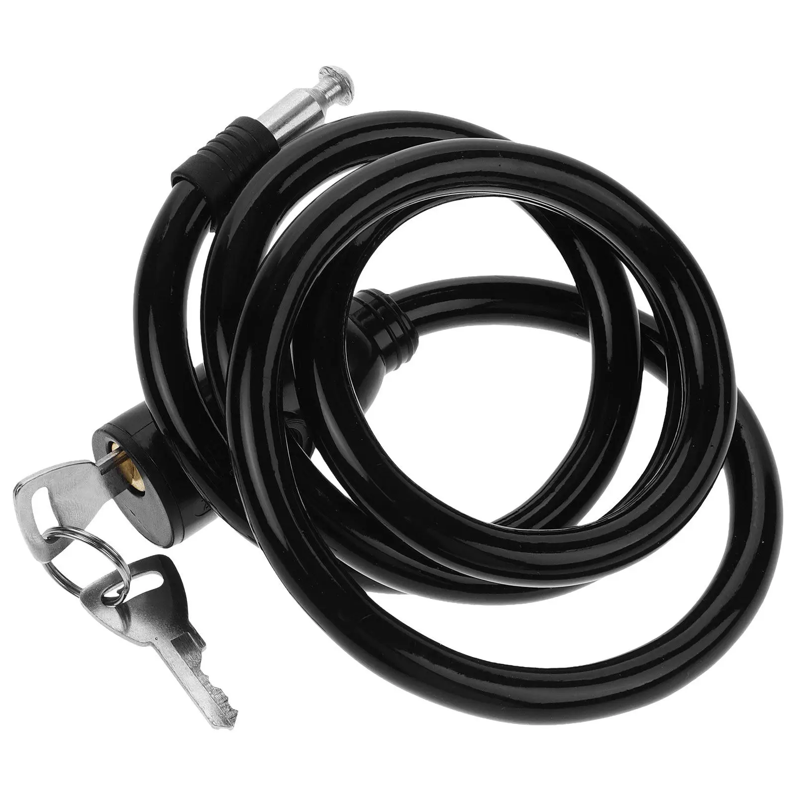 

High Strength Portable Bicycle Cable Lock Metal Chain for Electric Mountain Bikes Scooter Motorcycle Anti Theft Security