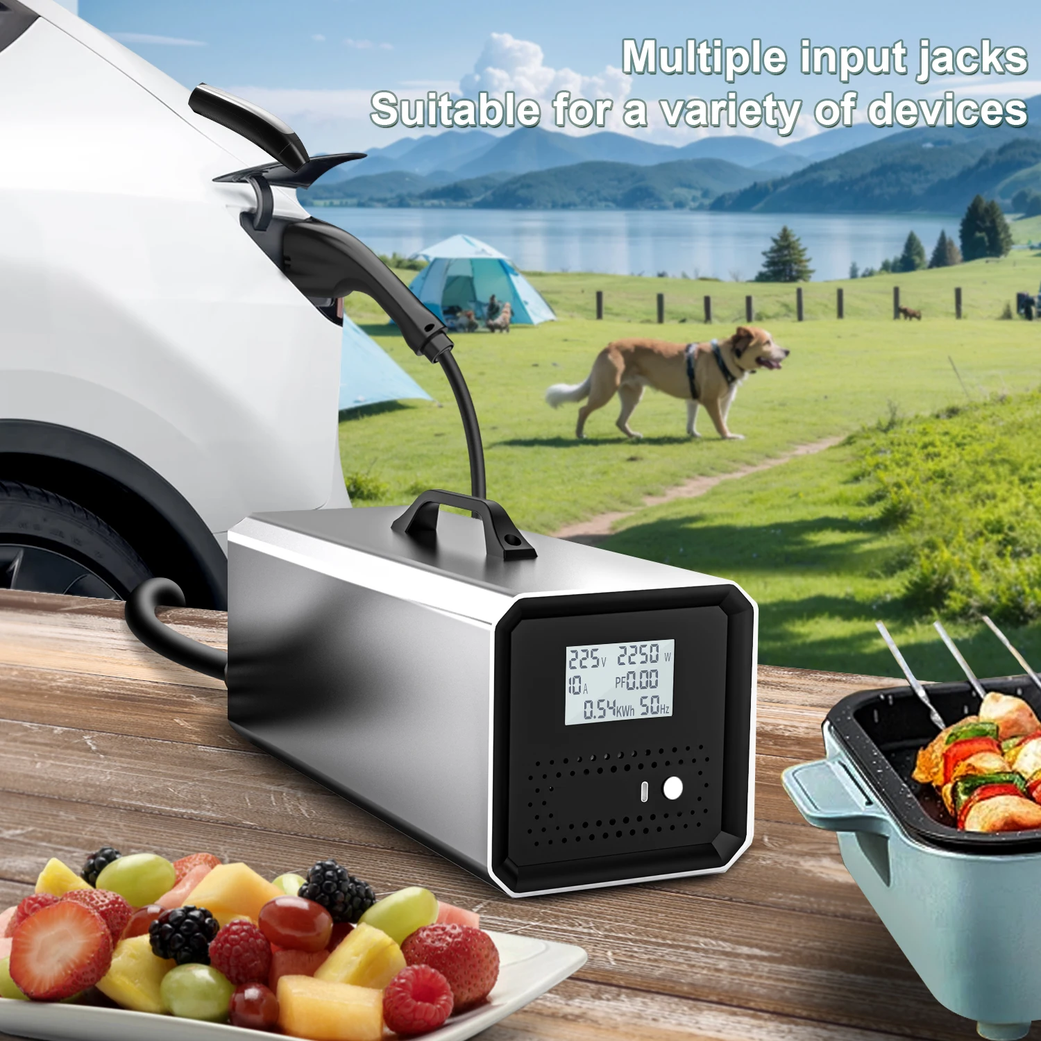 

7kw Portable V2L Discharger with CHAdeMo CCS NACS DC Charger Plug New Arrival for tesla Car