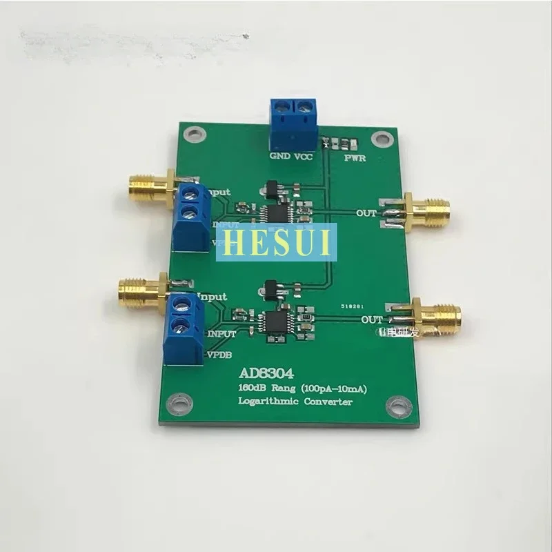 Dual AD8304 logarithmic current detector amplifier