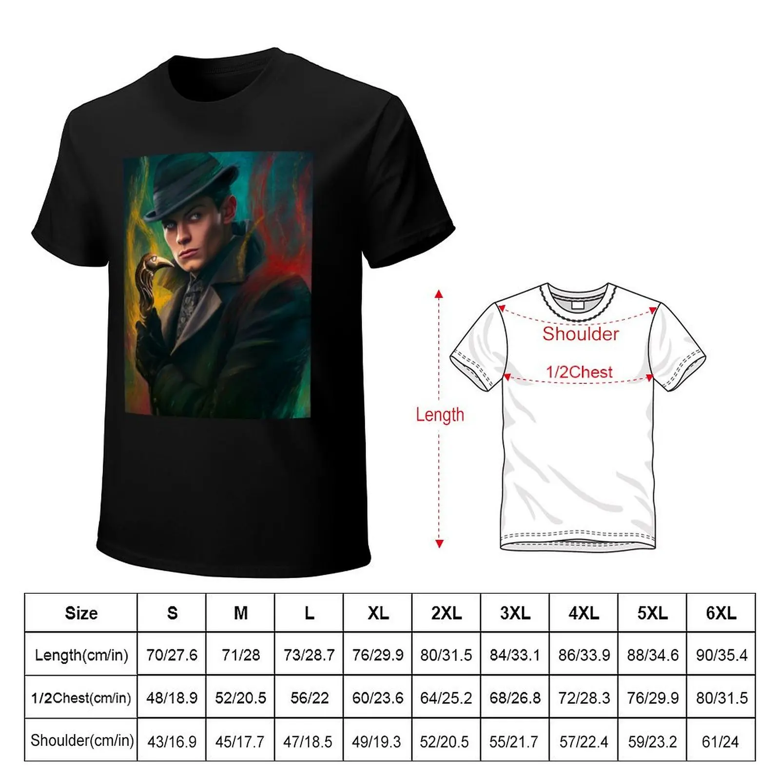 Kaz Brekker Shadow and Bone T-Shirt anime t shirts oversize T-Shirt