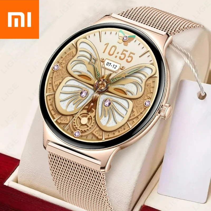 

Xiaomi V89 Женские умные часы с AMOLED-дисплеем 1,43 дюйма, Bluetooth-телефонные звонки, трекер здоровья, водонепроницаемые умные часы с Bluetooth