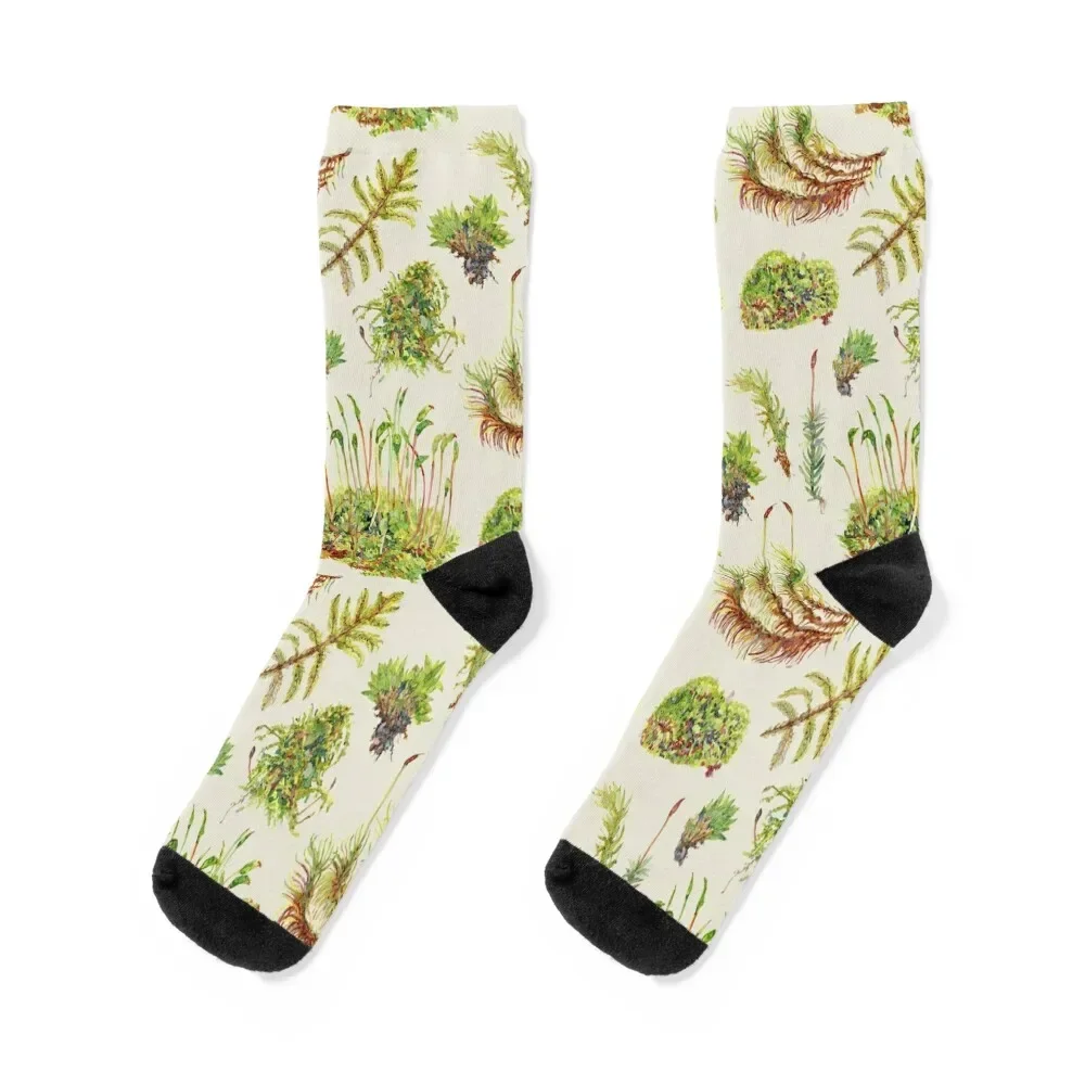 Mosses - Neutral Socks Running christmass gift sports stockings Mens Socks Women's