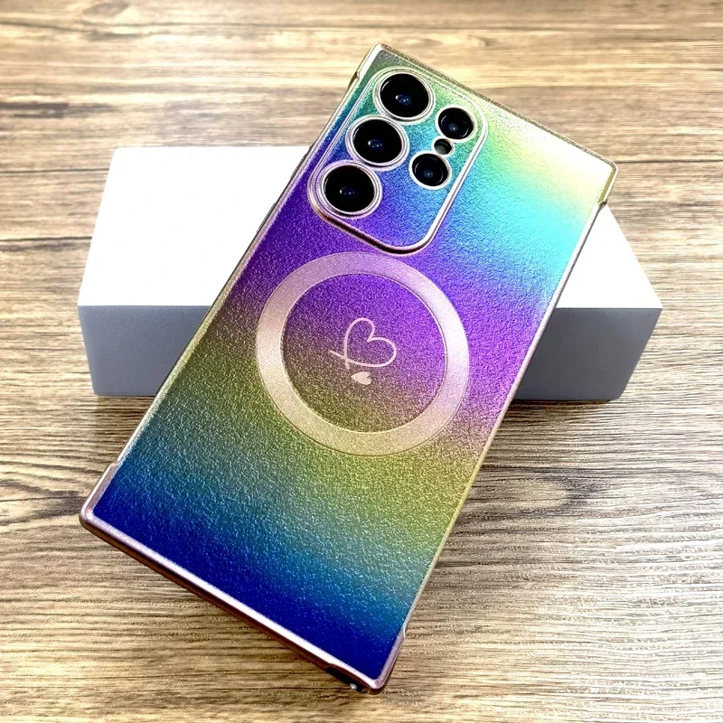 เคสแบบด้านไล่ระดับสีสุดหรูสำหรับซัมซุงกาแล็คซี่ S25 S23 S24 S21 S22อัลตร้าพลัส FE S 25 24 23 22