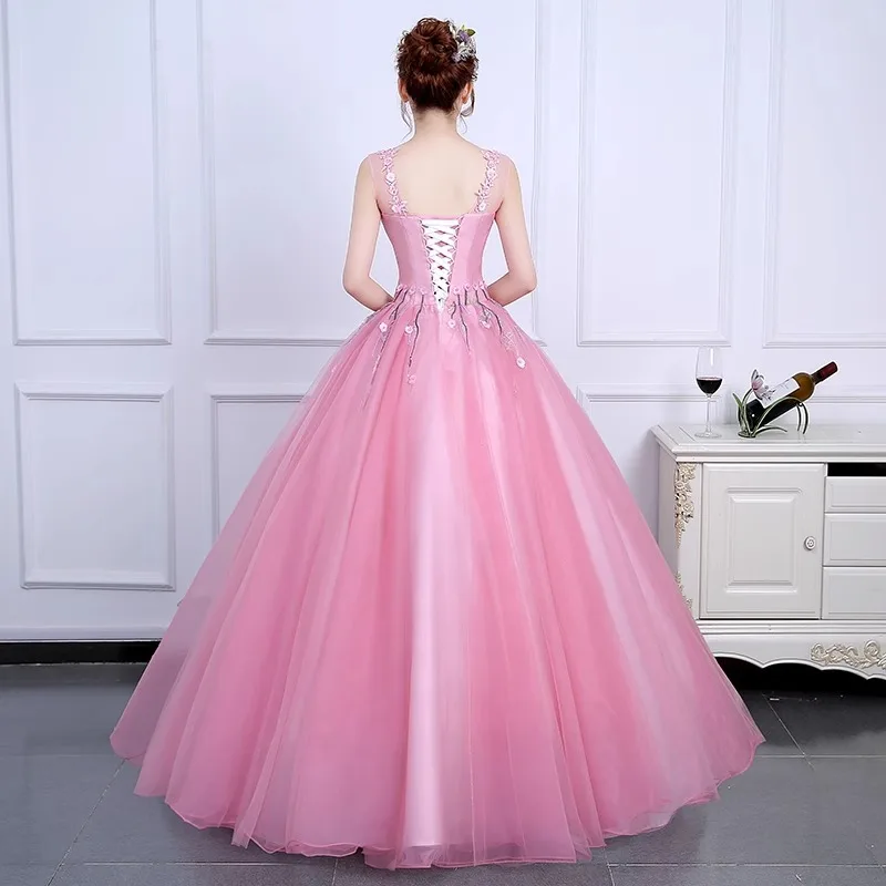 Costume de spectacle d'hôte élégant, scène de performance en solitaire pour examen d'art étudiant, banquet de jupe moelleuse, robe amincissante du président