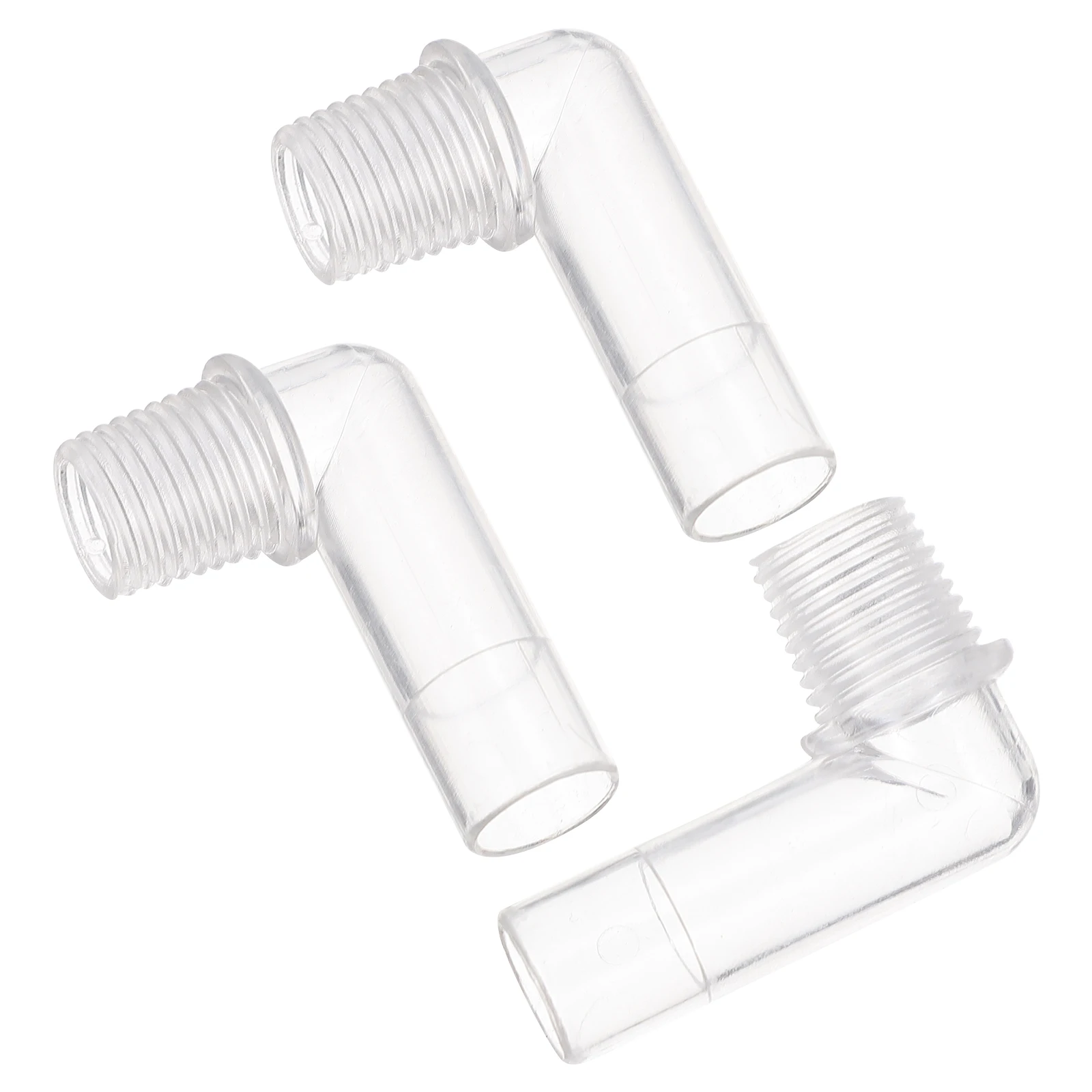

3pcs Pipe Connectors 90 Degree Fish Tank Hose Fittings PC Material Aquarium Pipe Coupling Parts Water Accessories