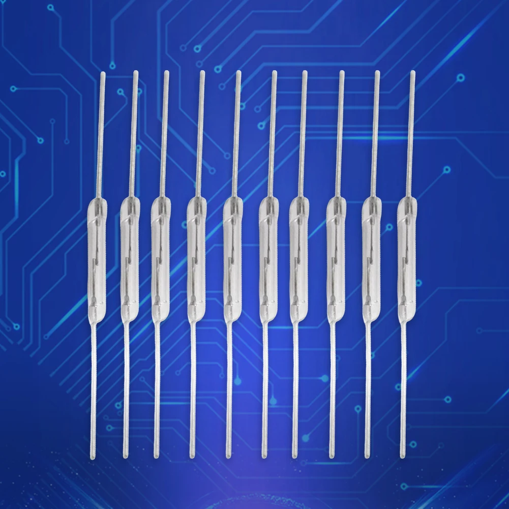 10 Pcs N/O Reed Switchs Vibration-resistance Normally Open Magnetic Induction Switchs Electronic NO Switchs Electronic Component