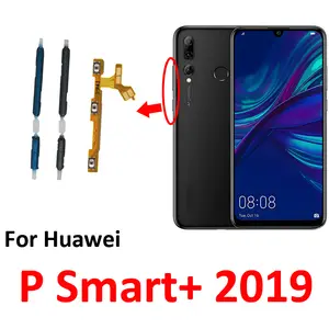 Bilashmart Huawei P Smart+ 2019 BackShell Power Volume Button External Outside Key Internal With Flex Cable Part P Smart Plus