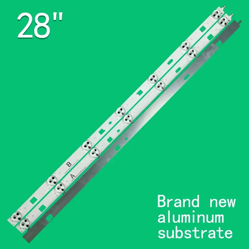 7leds para sony tv, 3v, 495mm, 3 pçs/set, para sony 28 "tv inotek 28 polegadas ndsoem a b c tipo rev0.0 drt 28 polegadas ndsoem a b c