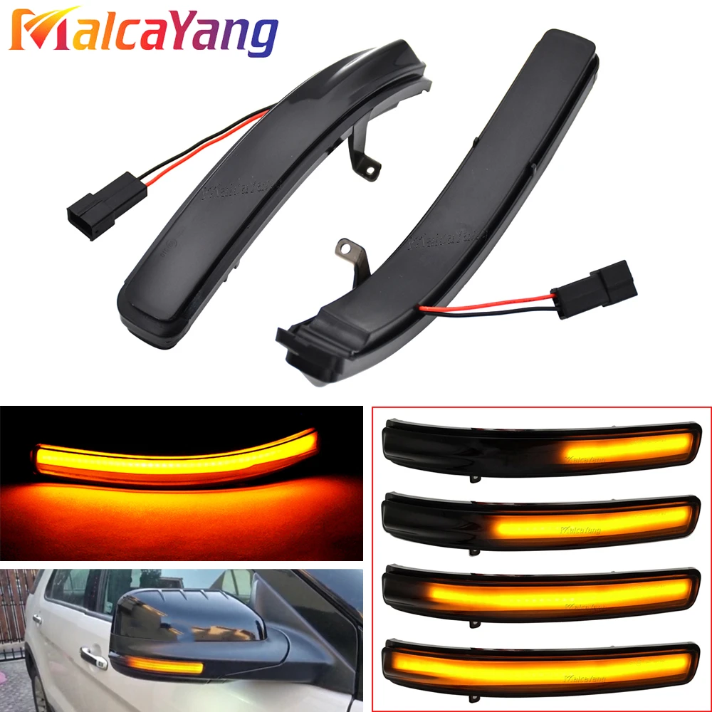 2 stücke Für Ford Explorer 2011 2012 2013-2019 LED Dynamische Blinker Licht Seite Spiegel Blinker Pfeil sequentielle Flasher Repeater