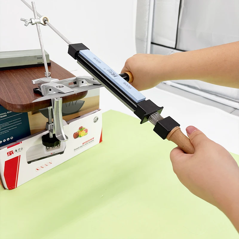 Fixed Angle Apex Knife Sharpening System Professional Diamond Stones Kitchen Knife Sharpener Set