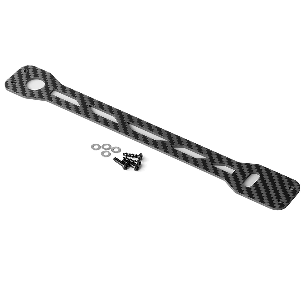 YEAHRUN 1 Stuks Koolstofvezel Batterij Bevestigingsplaat voor Tamiya TT02 1/10 RC Drift Auto Upgrade Onderdelen