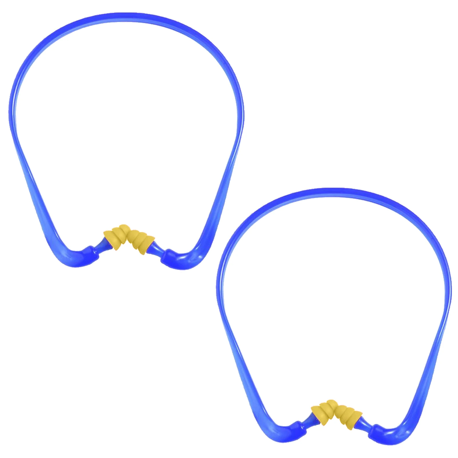 2pcs Lightweight Construction Snoring Comfortable Ear Plug For Work Reusable Noise Cancelling With Headband Hearing Protection