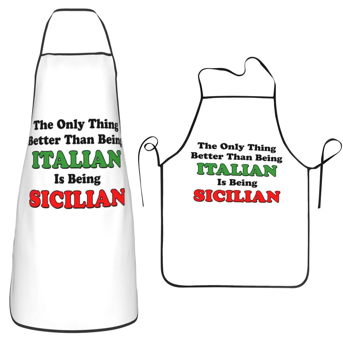 

Лучше, чем итальянский: фартук сицилийского шеф-повара, безрукавный фартук-нагрудник для готовки и уборки на кухне, для женщин и мужчин
