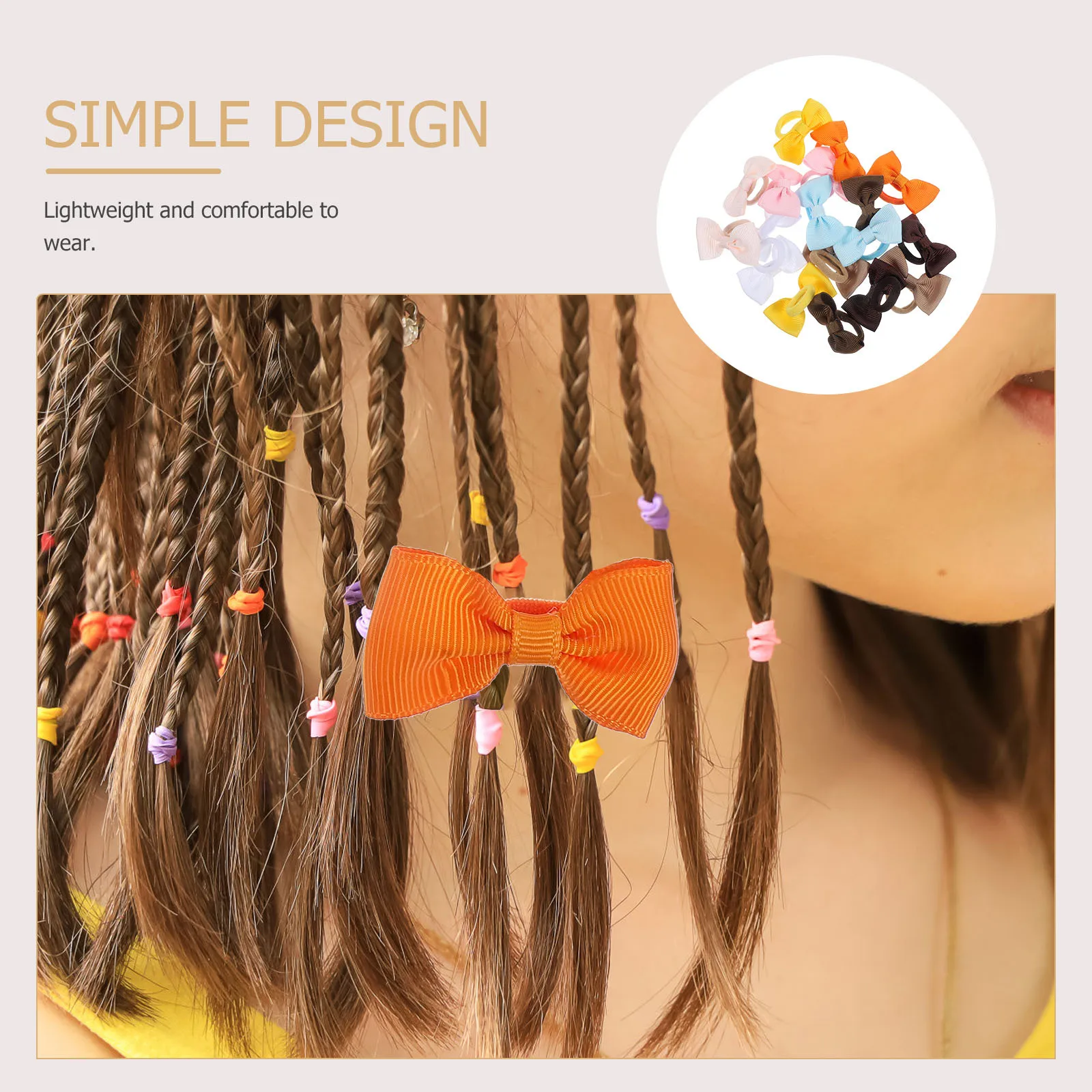 

18Pcs Toddler Bow Hair Ties Elastic Ponytail Holders for Girls Cute Hair Accessories for Weddings Birthdays Photos