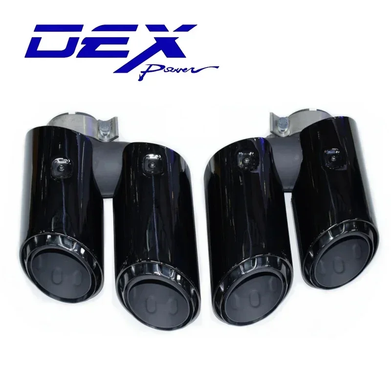 Exhaust pipe for 4-24 Porsche macan exhaust pipe GTS quad sports tailpipe black tip tail throat muffler exhaust tip