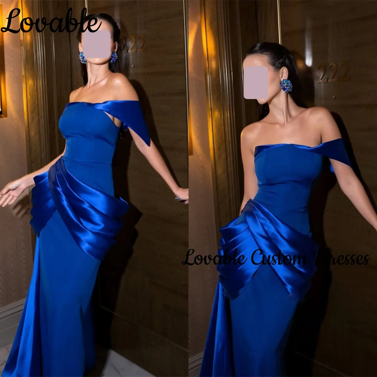 

Платья-футляр для выпускного вечера, с открытыми плечами, длиной в пол, кружевные, роскошные вечерние платья, на молнии, с короткими рукавами, для торжественных случаев