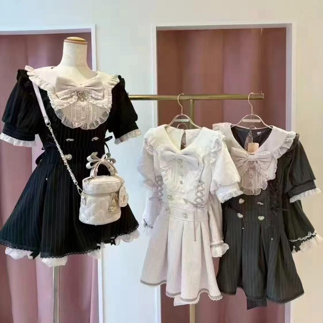 New Arrival Liz Dresses Set Women Japanese Style Girls' Lolita Outfits Sweet Cute Princess Women Two Piece Sets Summer