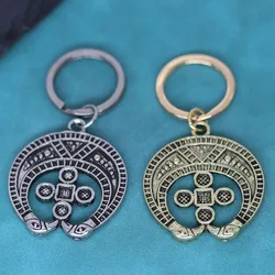 Lunnitsa Slavic Raven Hanger Sleutelhanger Voor Mannen Vrouwen Antiek Bronzen Sleutelhangers Heidens Amulet Sieraden Talisman Cadeau