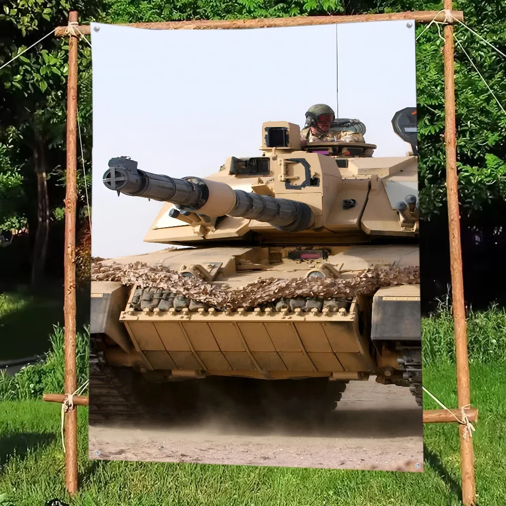 

Tanks War Weapons Flag DIY Flag For Family Group Party Living Room Home Dorm Decor Wall Art Decor Banner