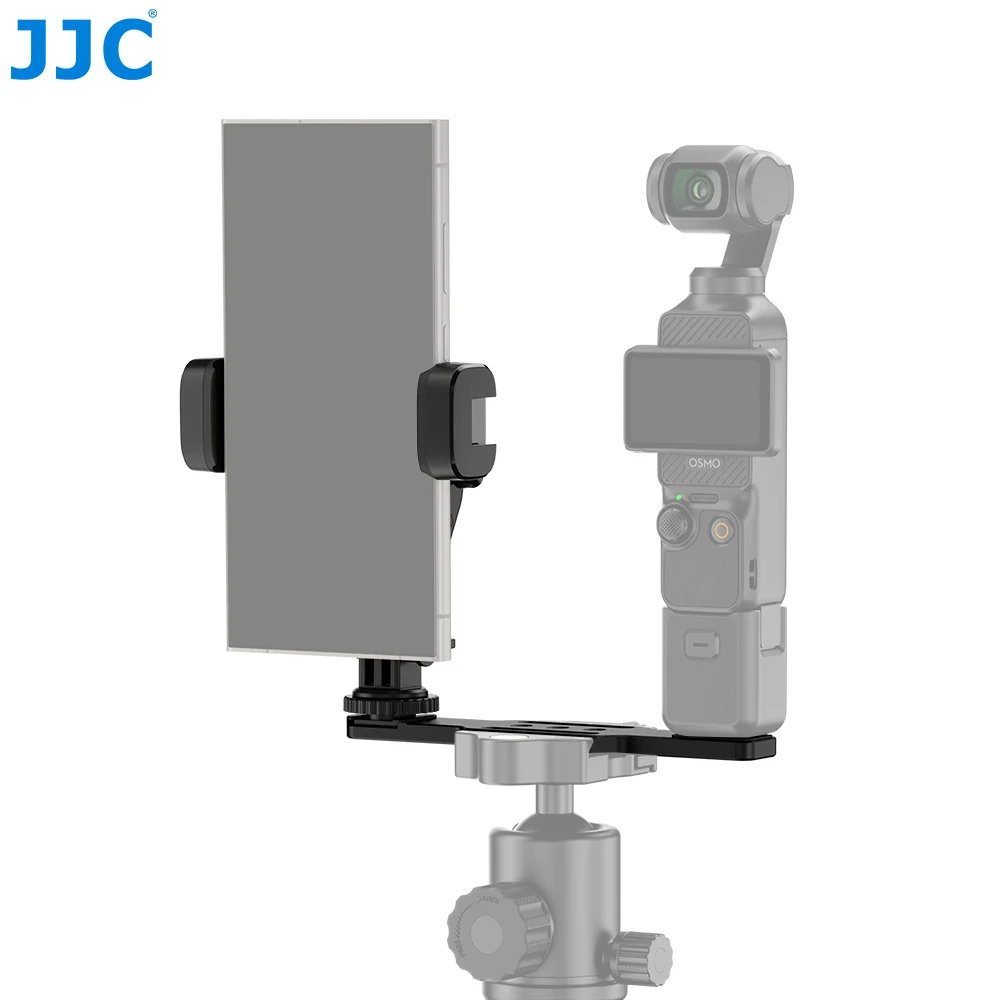 

Адаптер расширения JJC для DJI Osmo Pocket 4 3, съемное крепление для смартфона и экшн-камеры с Arca-Swiss пластиной для двойной съемки