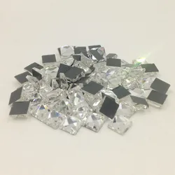 200 sztuk/partia 4MM 6MM 8MM plac Crystal Clear AB poprawka FlatBack dżetów szkło strass, fantazyjne kształt DMC plac Hot Fix kamienie