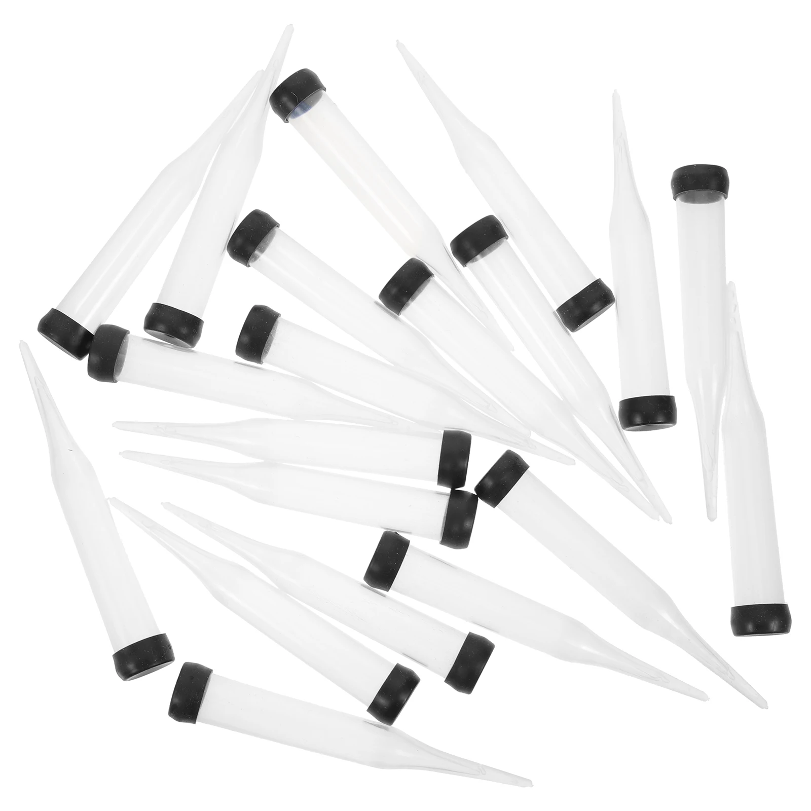 50pcs Floral Water Tubes Clear Stem Protectors For Fresh Flowers Extend Rose Carnation Arrangements Floral Supplies