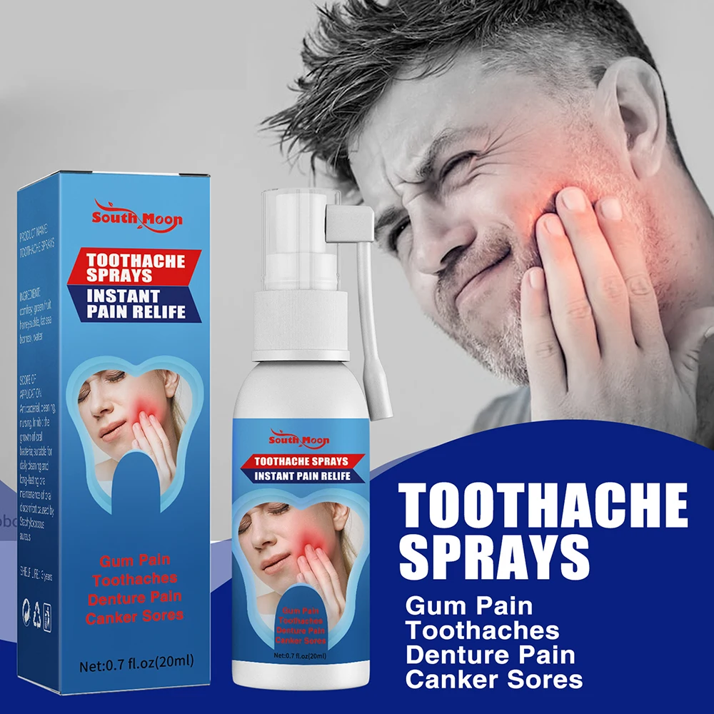 

Toothache Spray Instant Teeth Treatment Relief Tooth Care Sprays Effective Dental Pain Prevent Oral Health Care Portable 20ml