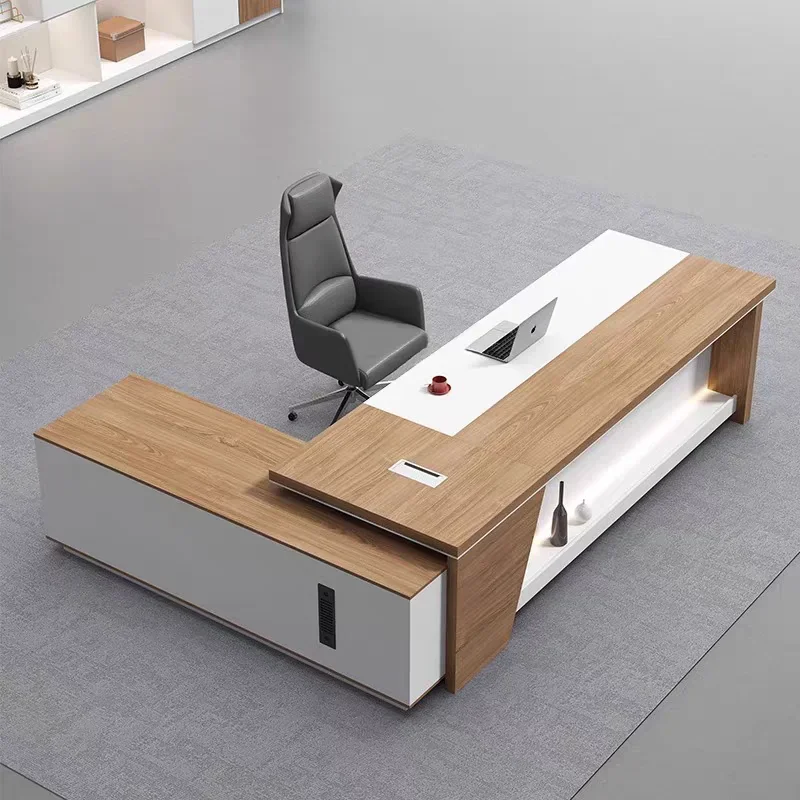 Designer Unique Boss Table Chinese Unusual Customized Reading Gaming Desks Modern Chair Cabinet Mesa Escritorio Office Furniture
