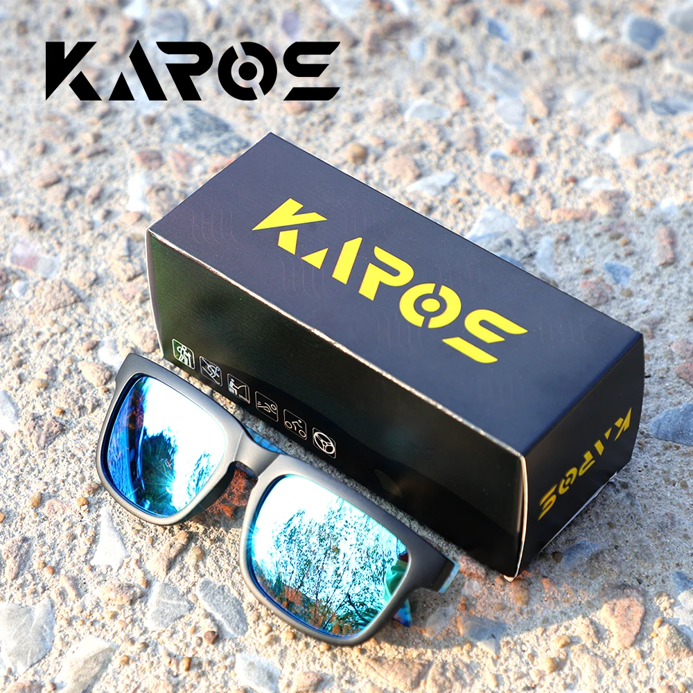 KAROS แว่นกันแดดโพลาไรซ์กลางแจ้งสำหรับการล่าสัตว์ตกปลาขับรถป้องกันรังสียูวี 400 ผู้ชายผู้หญิงพร้อมกล่องเคส YZ2019