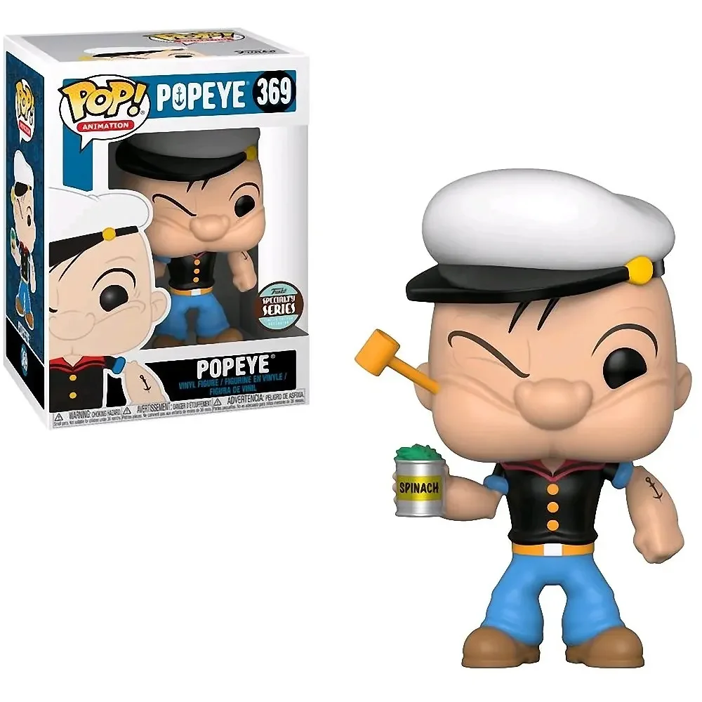 FUNKO POP  Cartoon Movie Cute POPEYE 369# Vinyl Action Figure Collection Model Dolls Toys for Children Christmas Birthday Gift