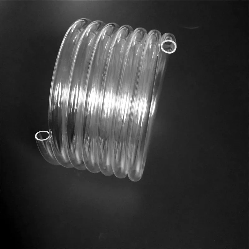

6.75 coils clear spiral helical quartz glass tube for Muffle furnace