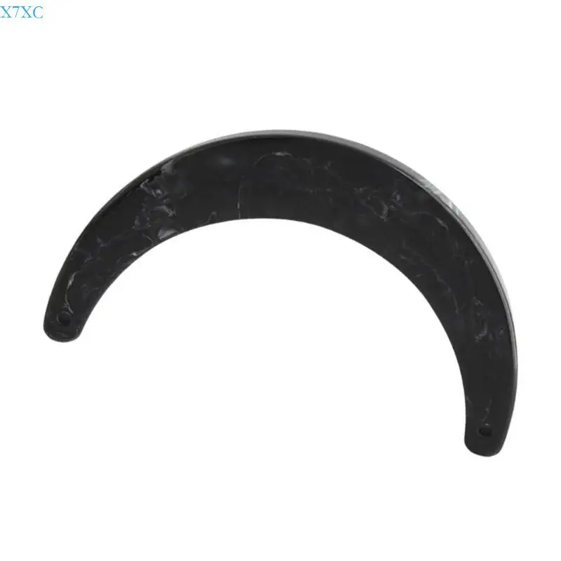 

X7XC Resins Half Round Semicircle Handbag Purse Handle for DIY Bags Making Supplies