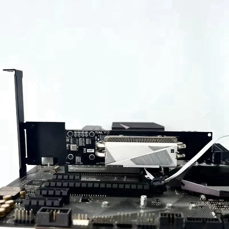 GO-Pcie 5.0 X4 To M.2 NVME SSD Solid State Drive Adapter Card With Bracket Gen5 M.2 2280 22110 Nvme To PCI-E 4X Converter