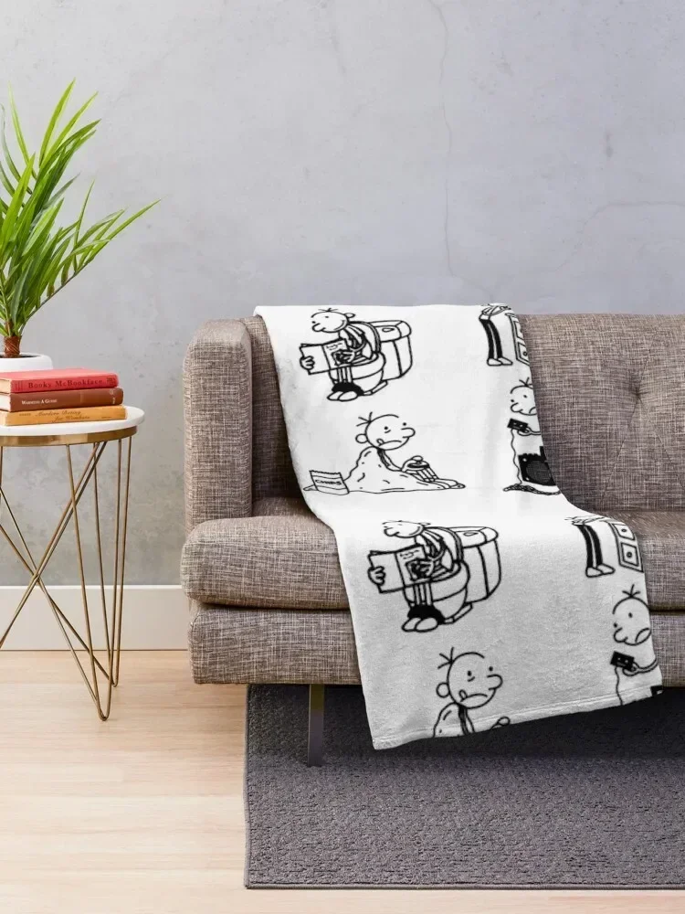 Wimpy Kid 4 states of Greg Heffley Throw Blanket Fashion Sofas Sofa Quilt Heavy For Baby Blankets