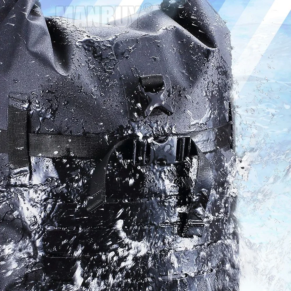 2024 new Nitecore WDB20 20L Outdoor waterproof Backpack 500D TPU Lightweight Dry Bag for Water Sports Activities Black