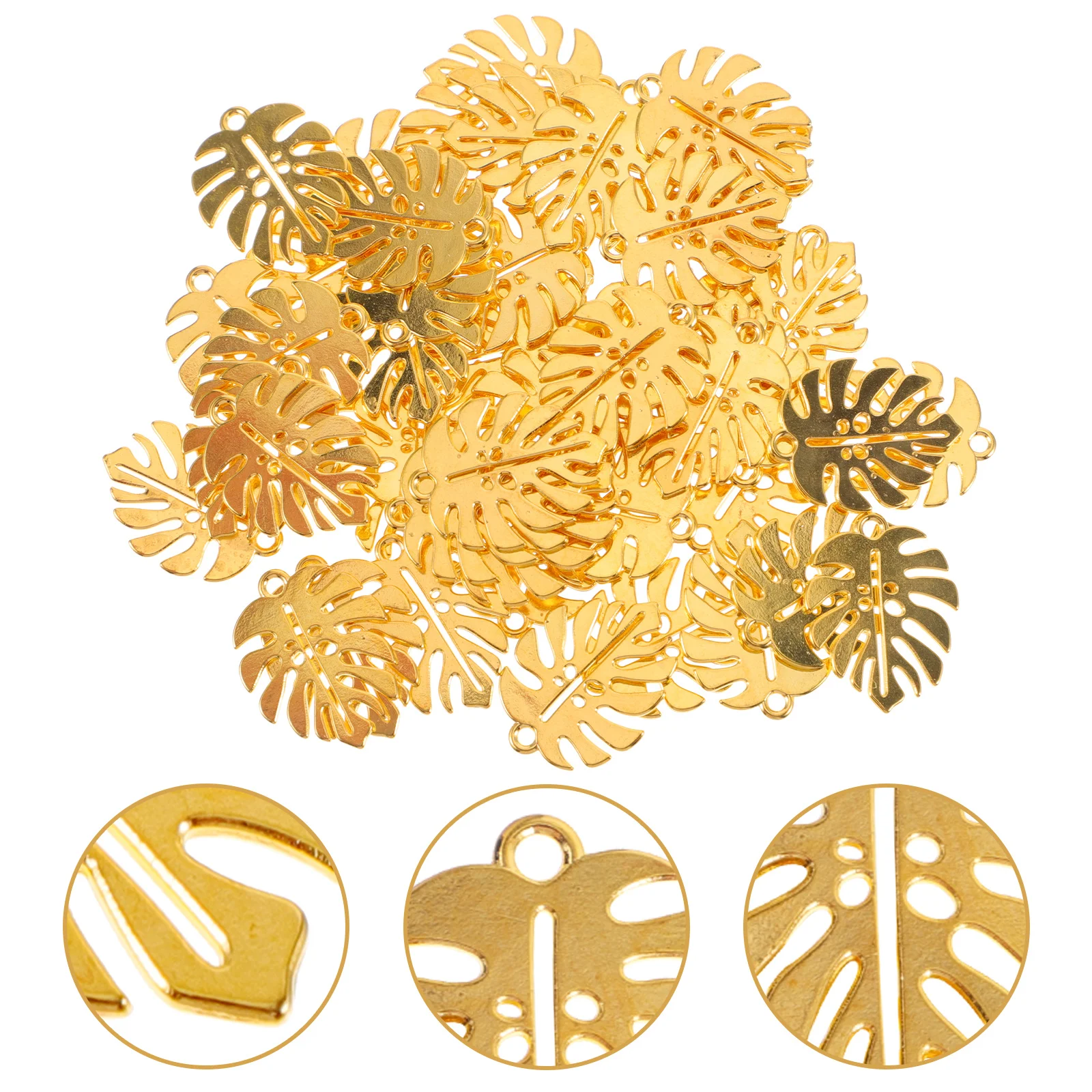 

50 шт., ожерелье из сплава в стиле ретро, подвески в виде листа, подвески для ювелирных изделий ручной работы, аксессуары, серьги-браслет «сделай сам», ремесло в тропическом стиле