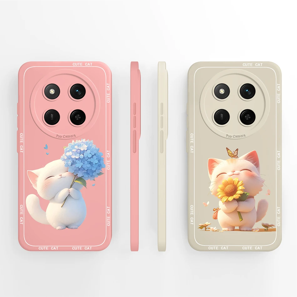 For Honor X9C スマートフォンカバー クリエイティブカメラ保護 Funda For Honor X 9C 高品質ソフト液体シリコンバンパーシェル