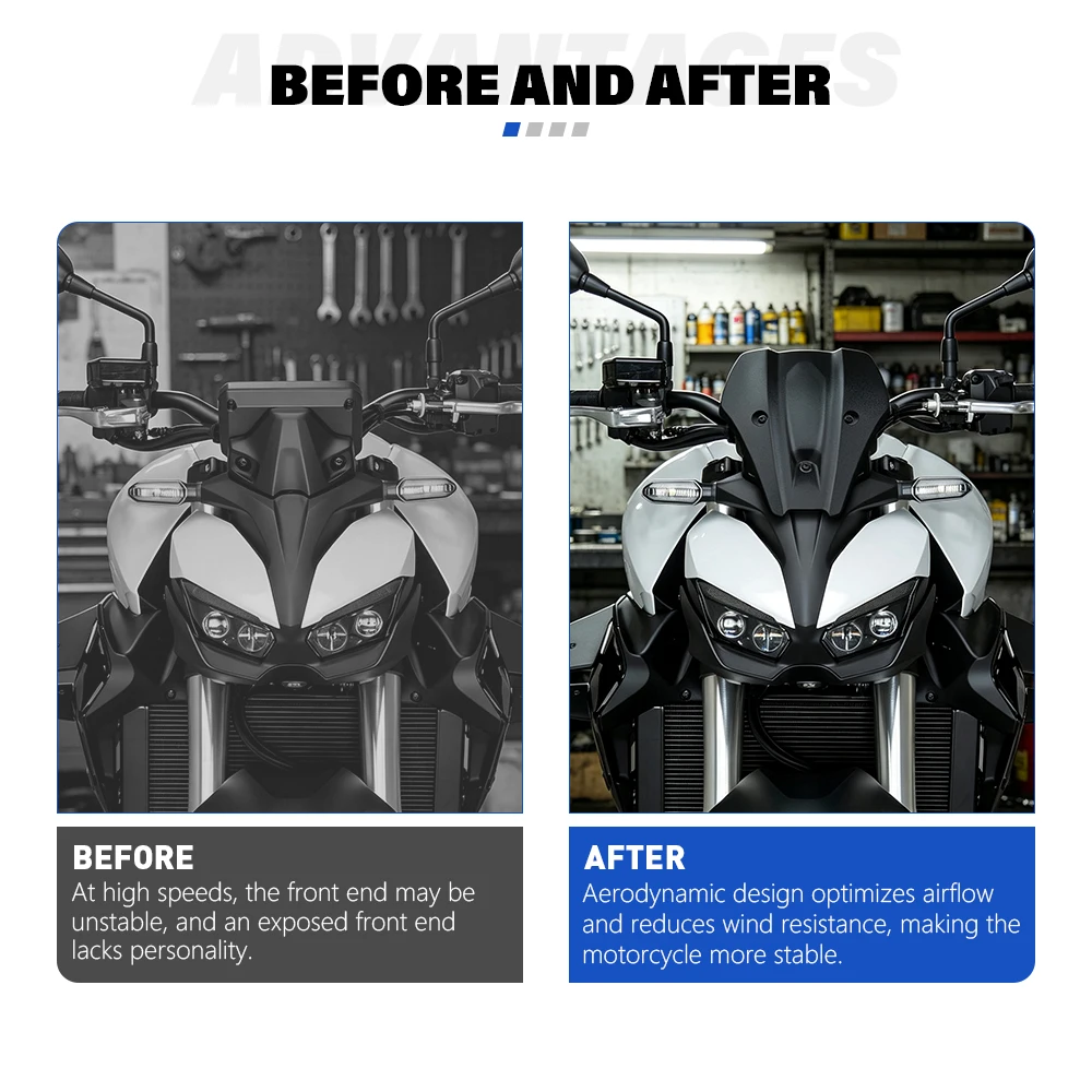 Mini Windshield Windscreen Deflector Fairing  Front ABS Fly Screen FOR HONDA CB1000 HORNET CB 1000 HORNET SP 2025- Accessories