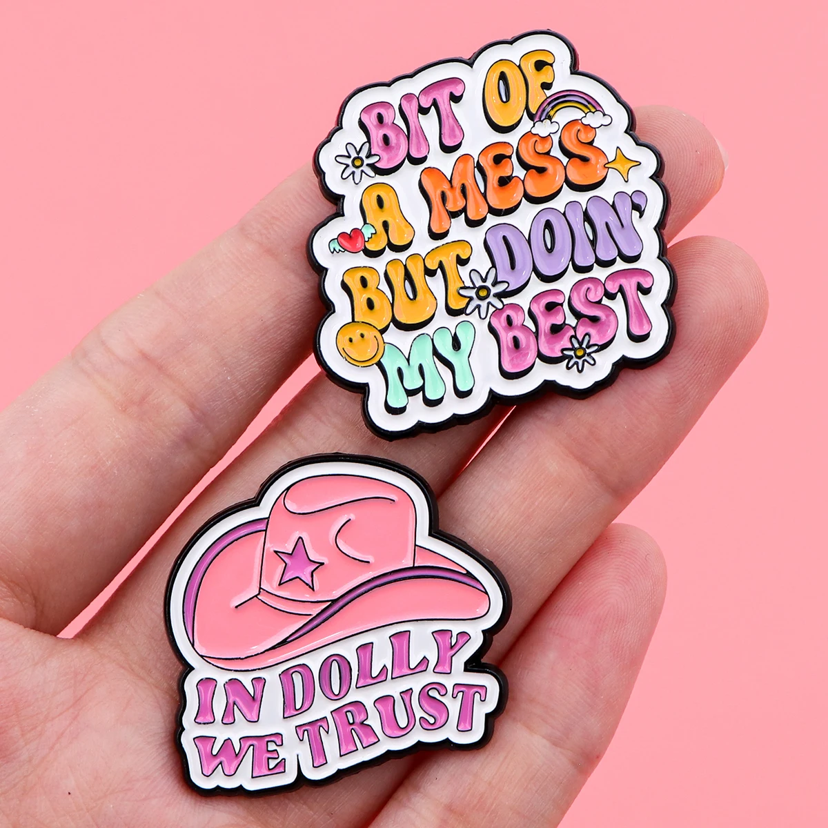 Funny Quotes Enamel Pins Cute Women\'s Brooches Men Lapel Pins Badge on Backpack Costume Accessories Heart Jewelry Mom Gifts