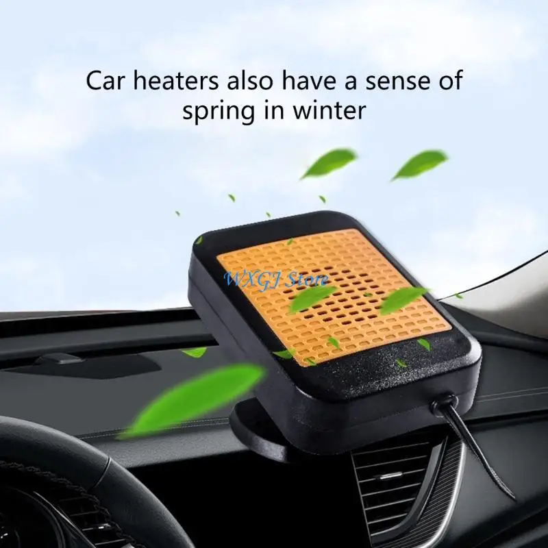 

37JE 200W Car Electric Heater Heating Fan Warm Air Blower Baffle Defroster Demister