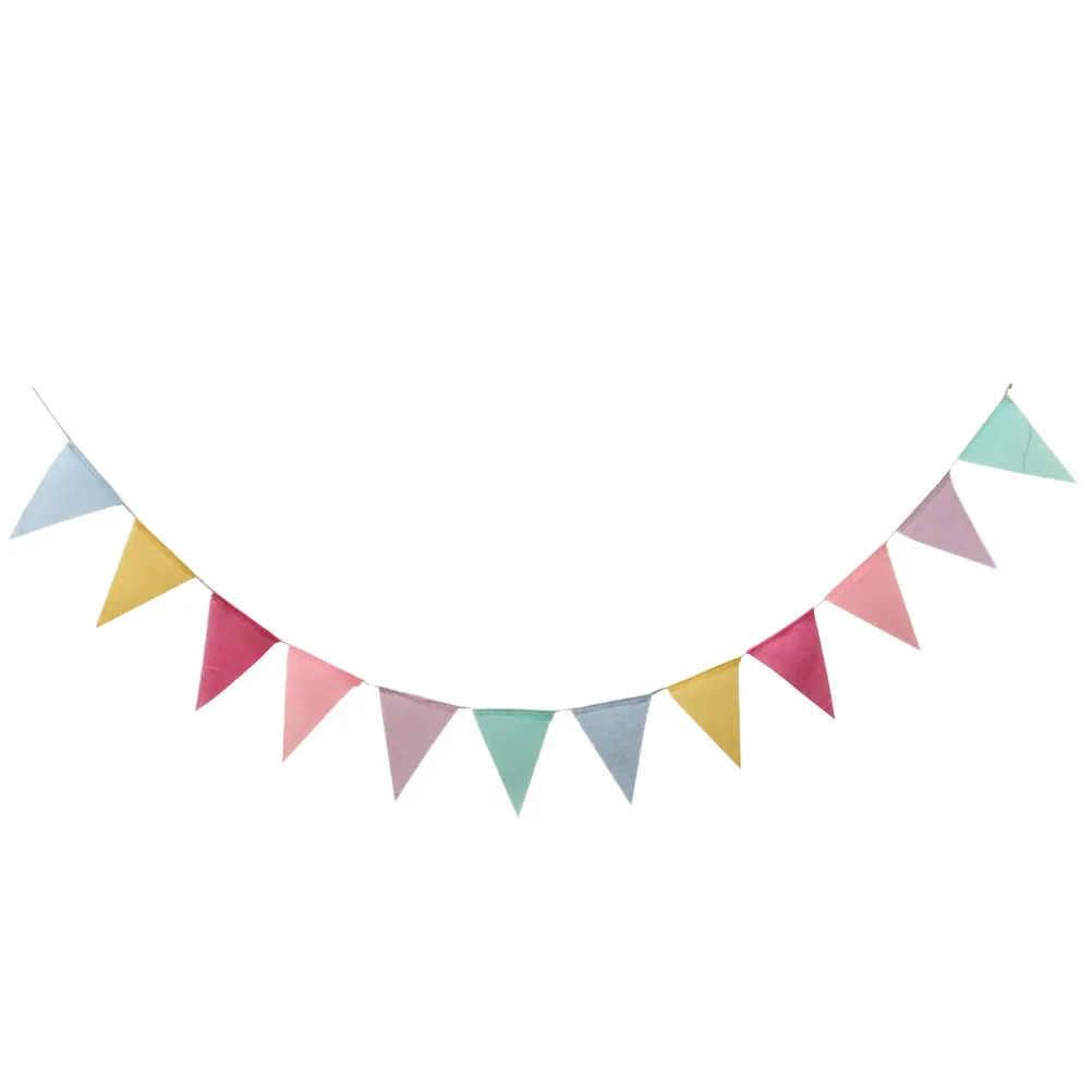 

3.5M Triangle Bunting Banner Decorative Banner Pennant Burgee Pull Flag Party Supplies for Festival Birthday