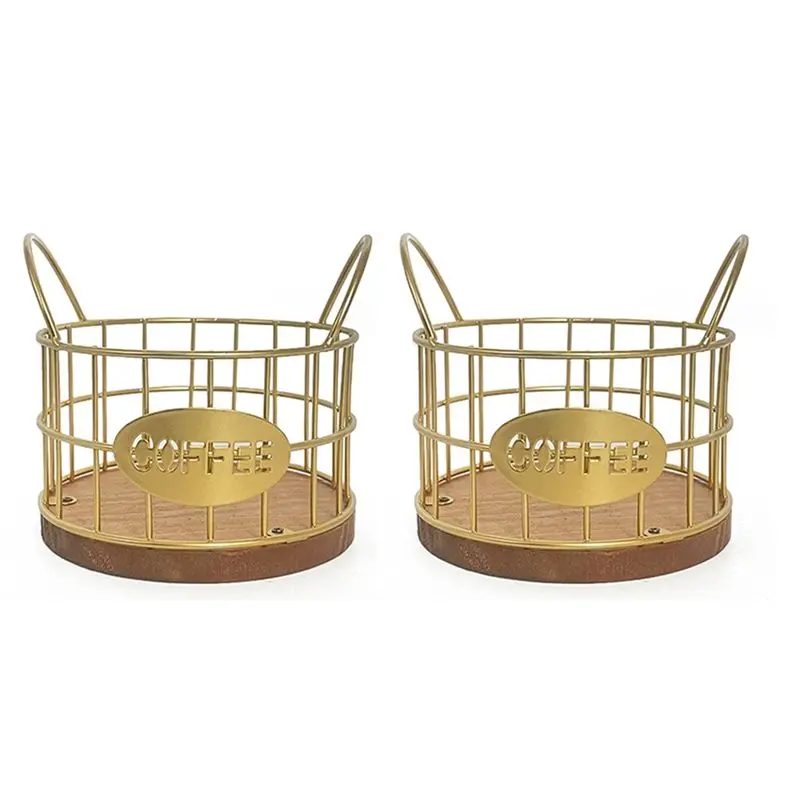 

ABXF-Деревянный органайзер для кофейных капсул, корзина для хранения на кухонной столешнице с основанием, держатель для K-Cup, для фруктов и орехов, для бара