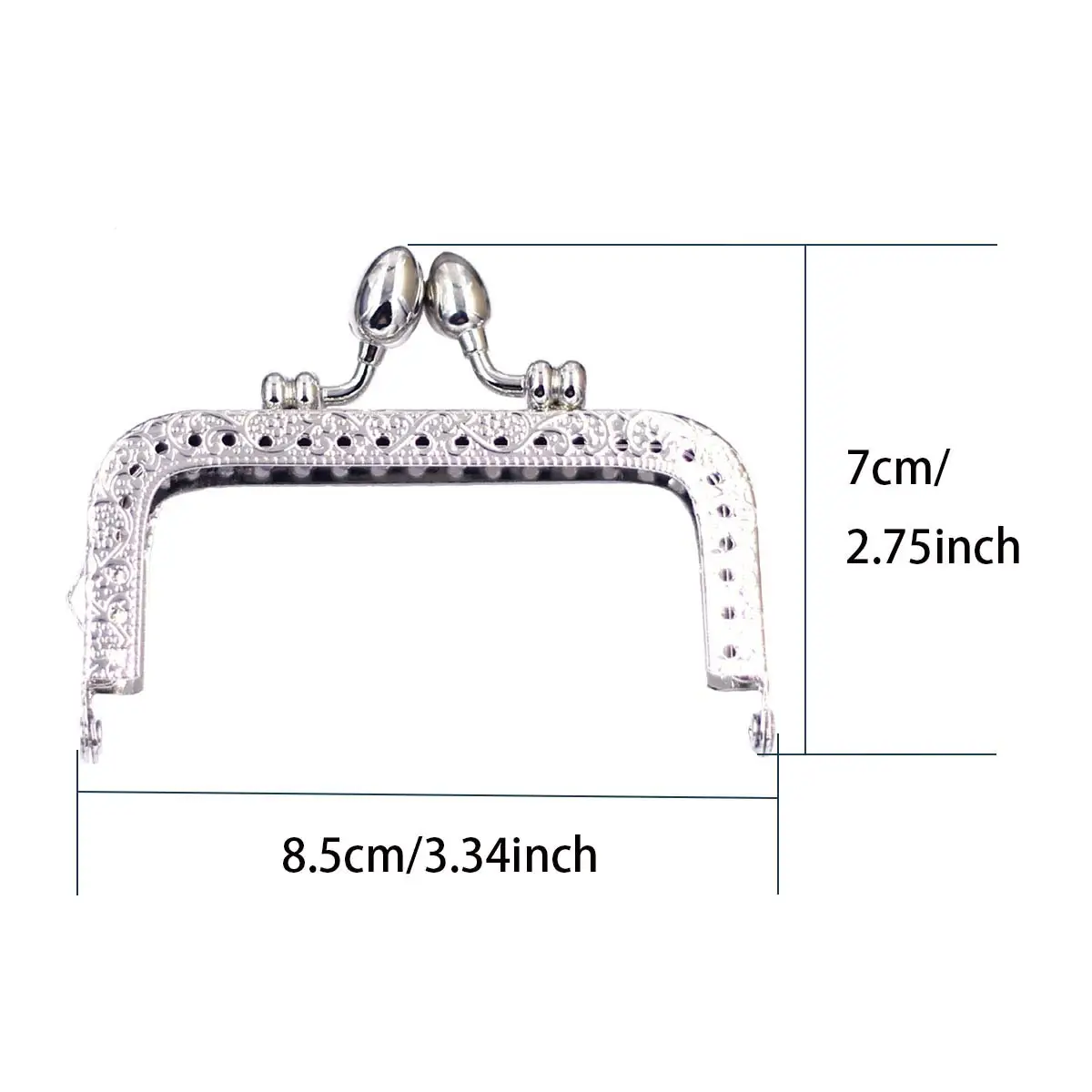 30PCS 85/105mm Square Purse Frame Kiss Clasps Buckles Locks Flower Bud Head Sewing Handwork DIY Clutch Bag Hardware Accessories