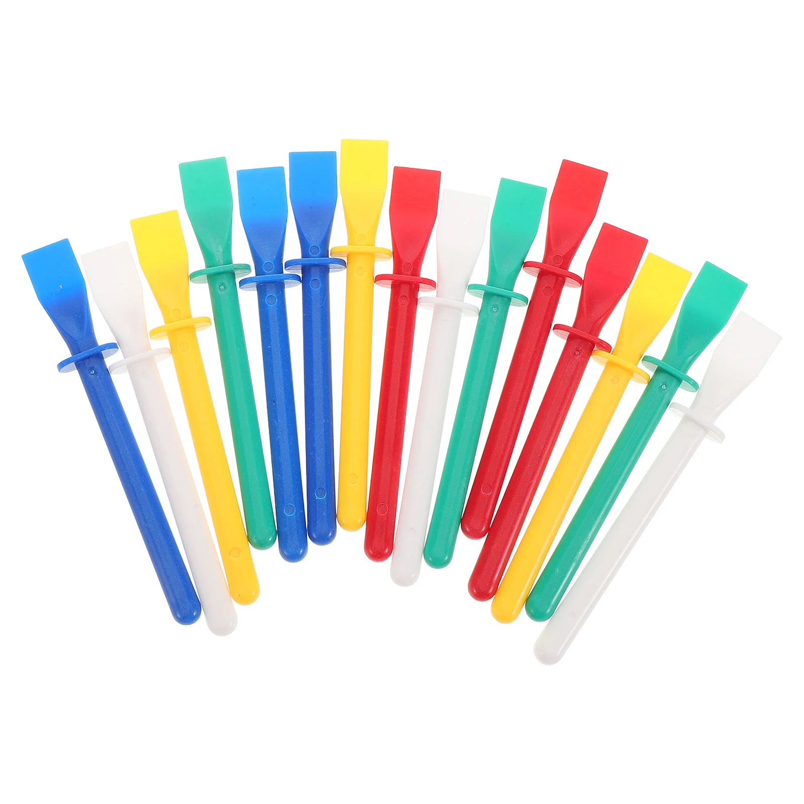 

15 Pcs Palette Stick Epoxy Spreader Glue Sticks Applicator Scrap Brush Brushes for Crafts Tool Scraper