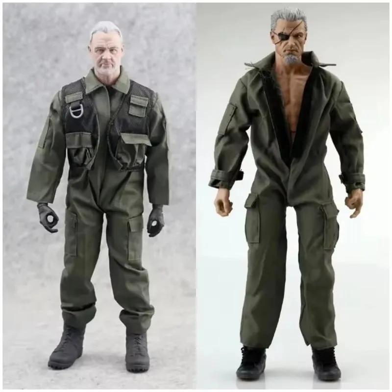 1/6 Scale Male Soldier Pilot Uniform Dark Green Jumpsuit Model for 12'' Body Scene Accessories Action Figures