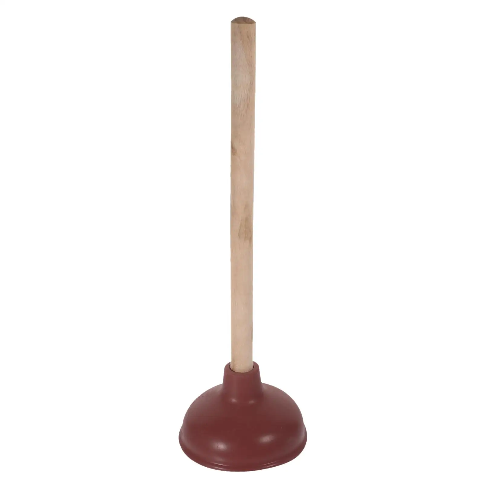 

1Pcs Heavy Duty Toilet Plunger Strong Cup 14 Inch Wooden Handle Red 8222 Rubber Bathroom Unclogging Portable Pipeline Cleaner